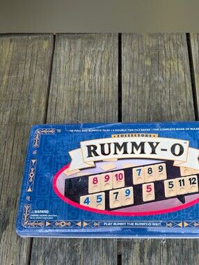 Rummy'O Tile Game Collectors Edition Tin #851 Cardinal Brand NEWZ Plastic Sealed